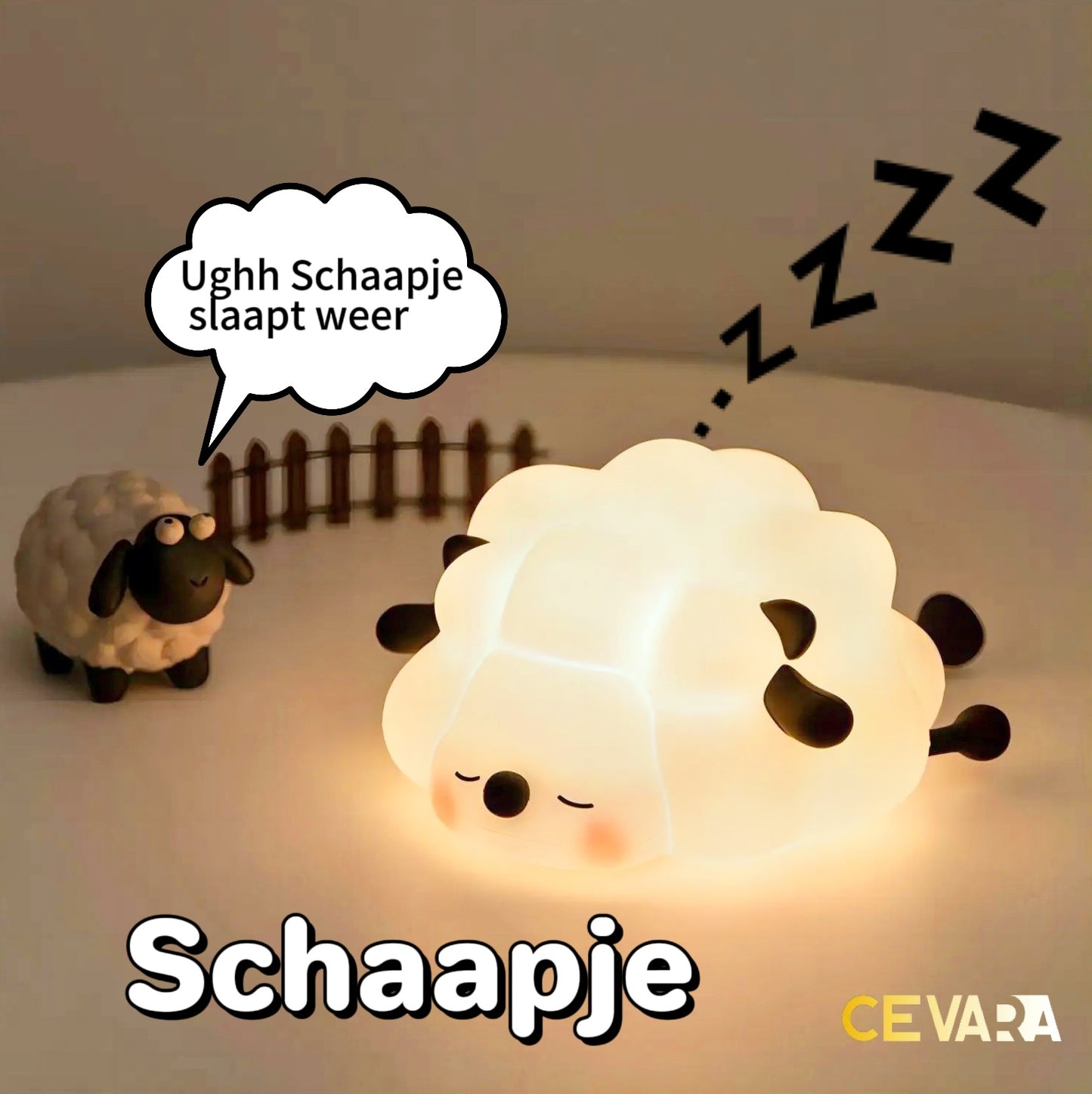 Schattige Dieren Nachtlampje (USB-oplaadbaar LED)